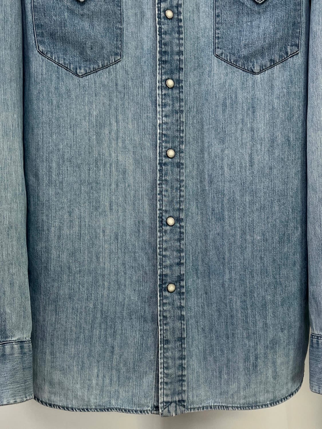 폴로 랄프로렌 콘초 사우스 웨스턴 워시드 데님 셔츠 상품이미지8