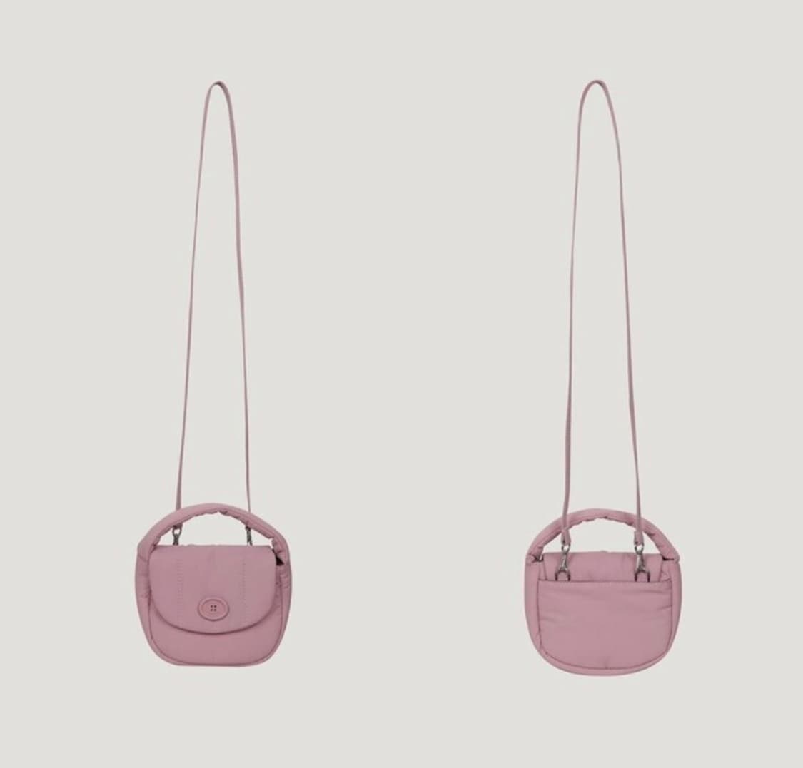 몽드몽드 클래식 패딩 크로스백 핑크(새제품) 상품이미지3