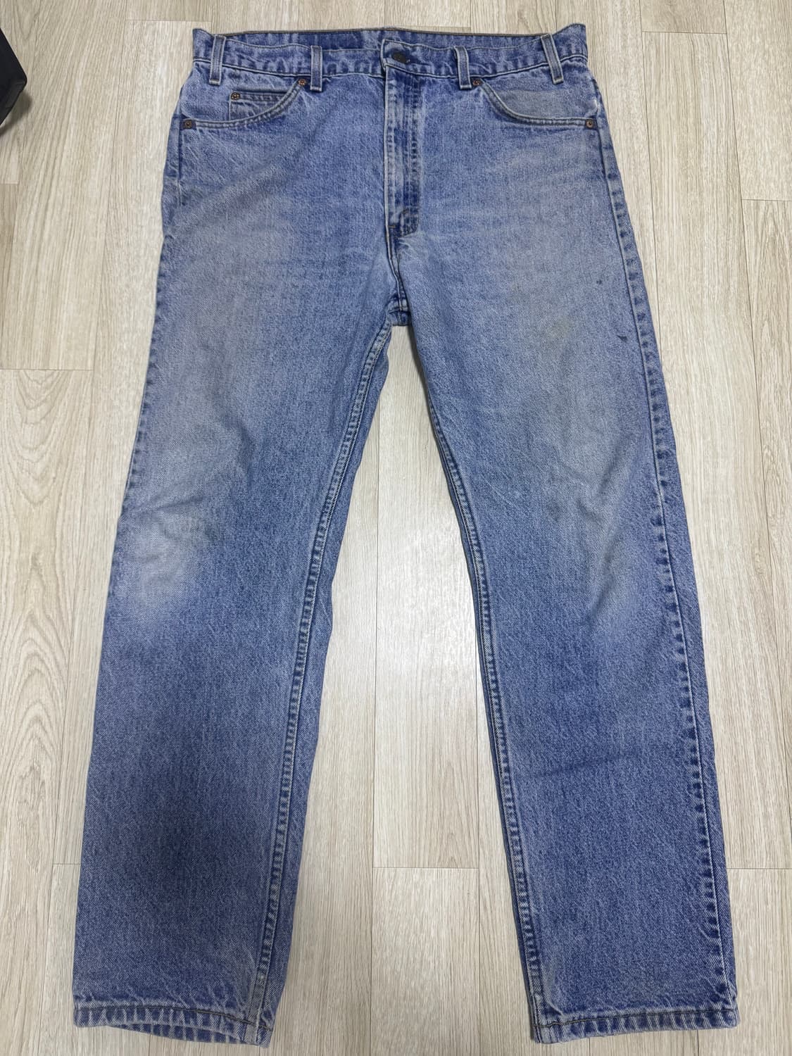 90s 리바이스 오렌지탭 505 데님팬츠 made in usa 상품이미지1