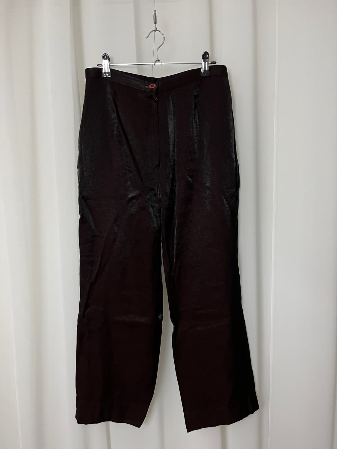 Dark brown pearl pants 상품이미지5
