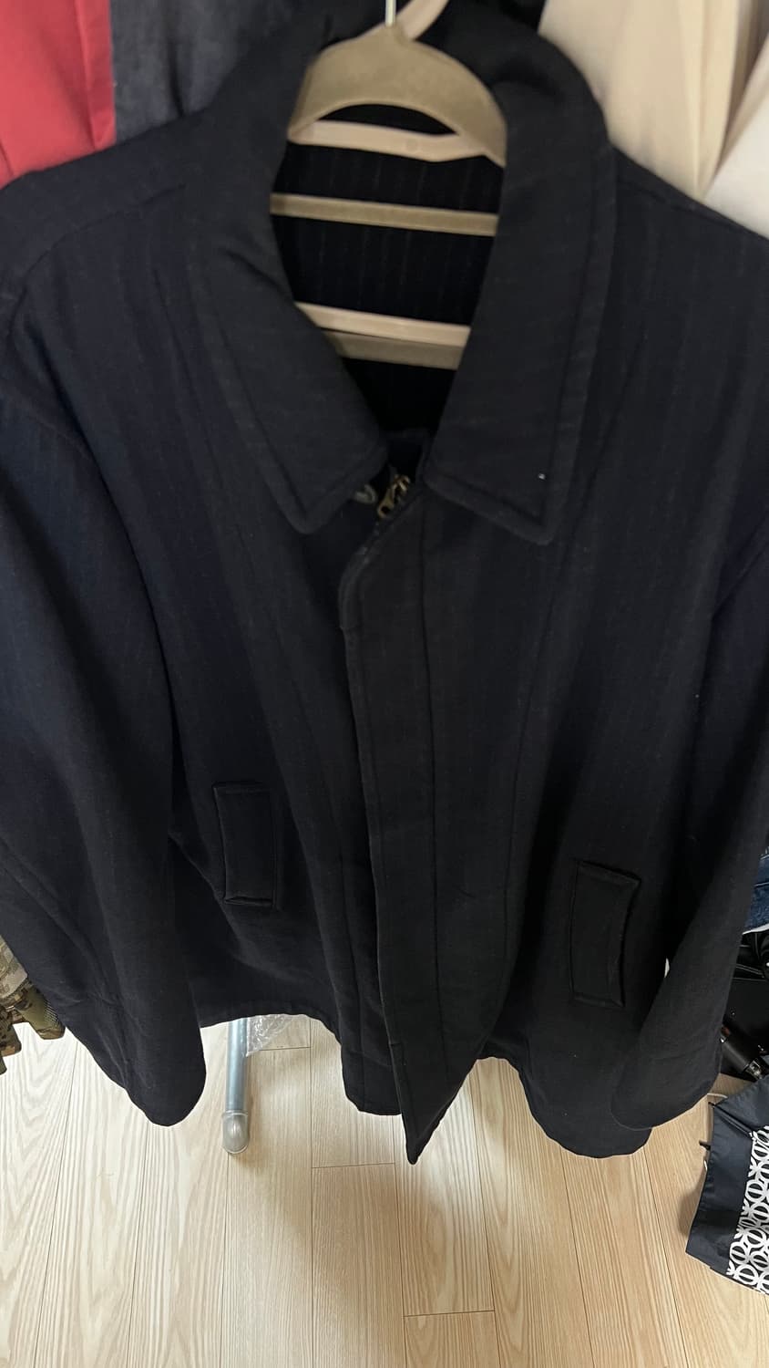 [M]요지 야마모토 네이비 울 코트 상품이미지2