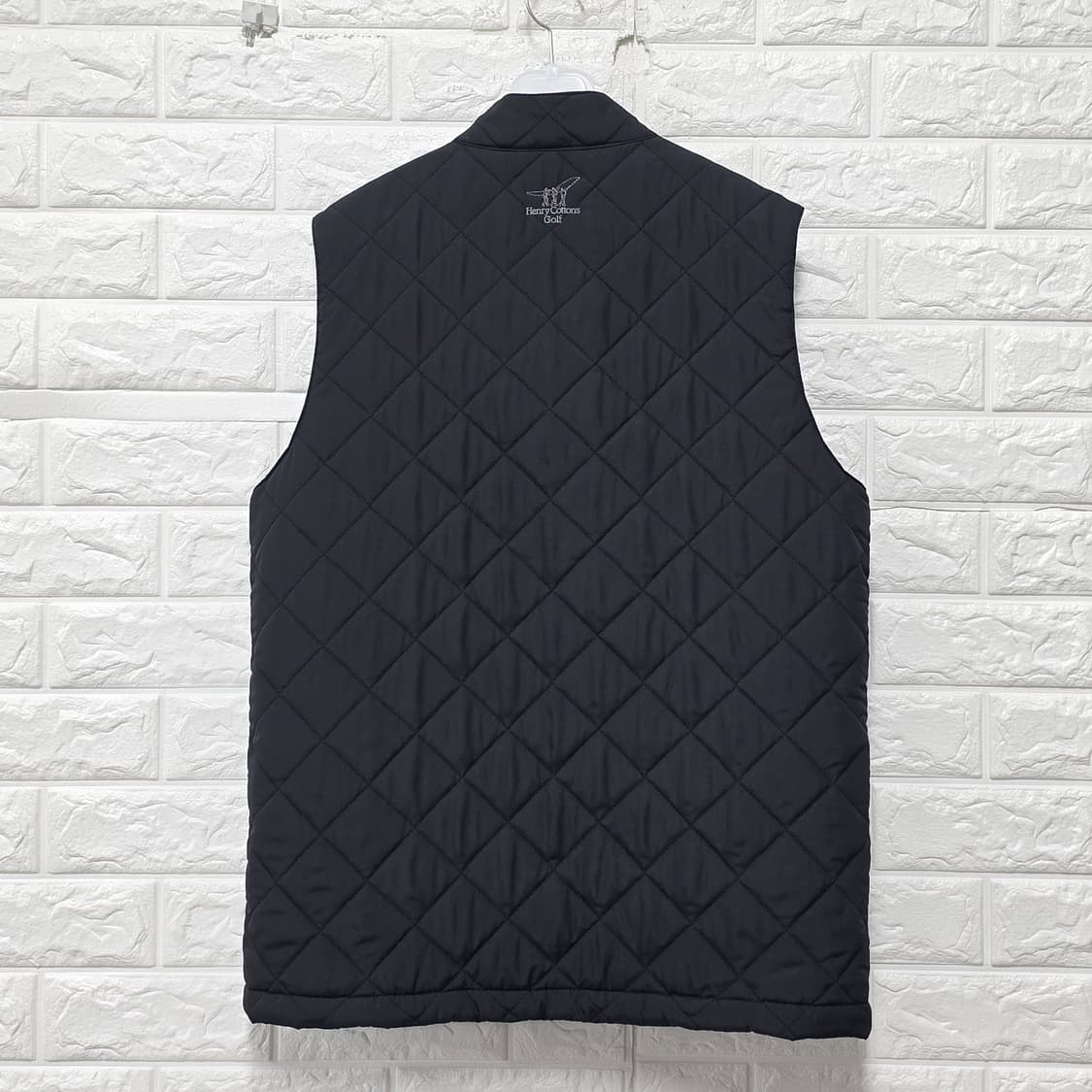 21s 헨리코튼 퀼팅 조끼 블랙 100 상품이미지4