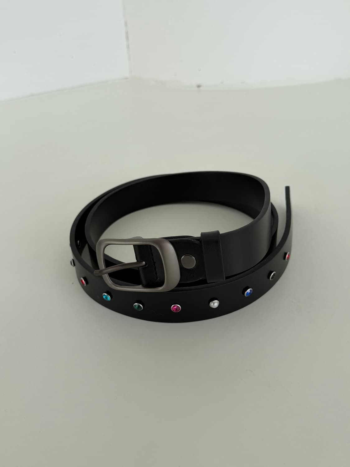 큐빅 웨스턴 벨트 black or brown 상품이미지5