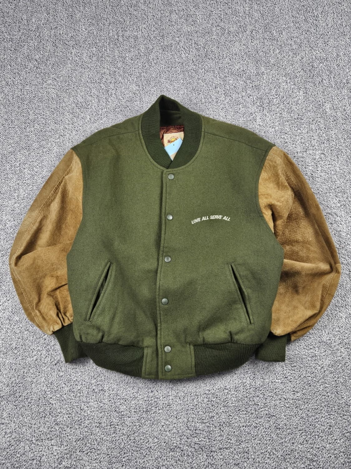 90's 하드락카페 칸쿤 배색 바시티 자켓 ( L ) / 10100 상품이미지2