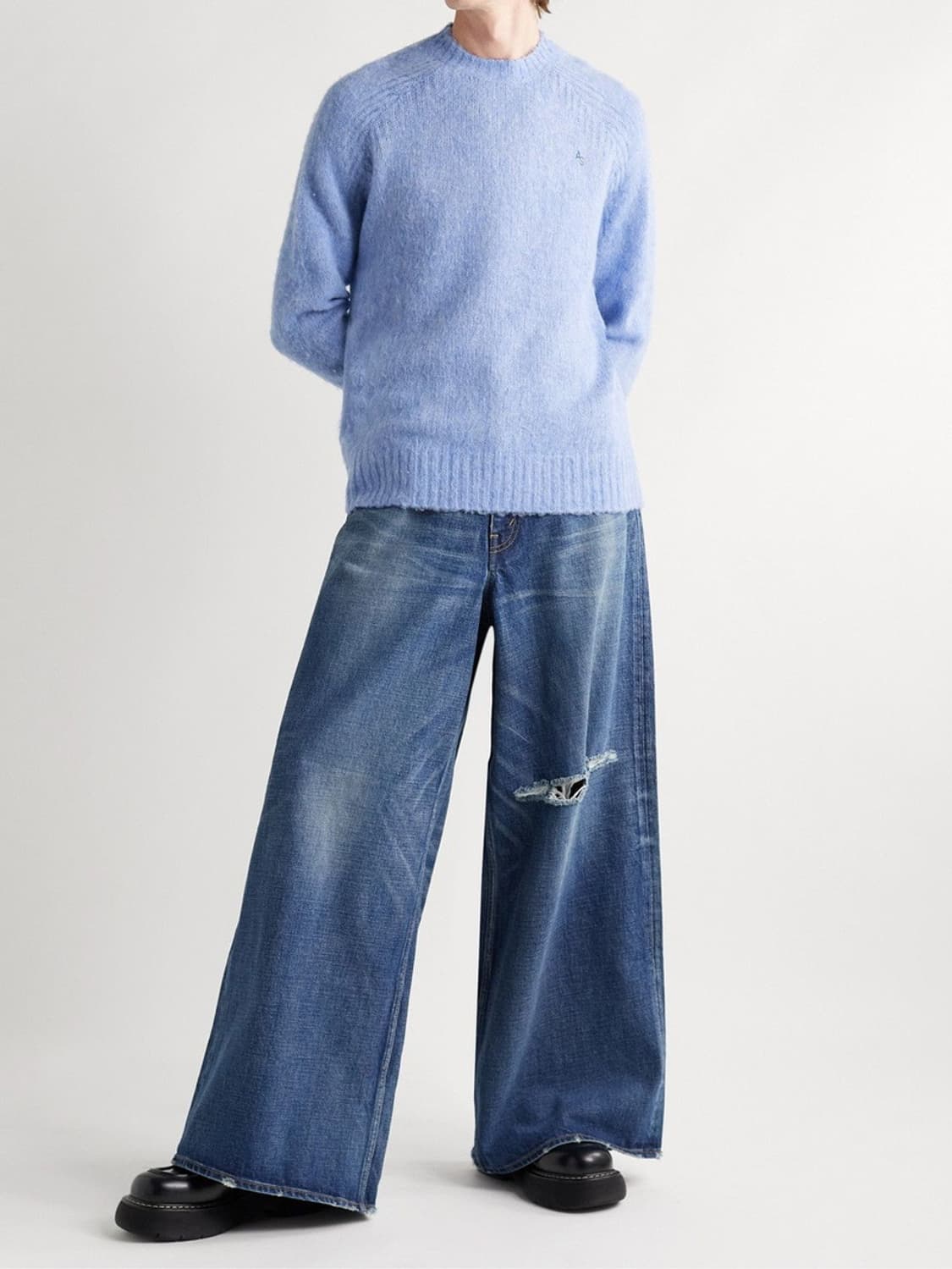 ACNE STUDIOS BLUE WOOL SWEATER 상품이미지4