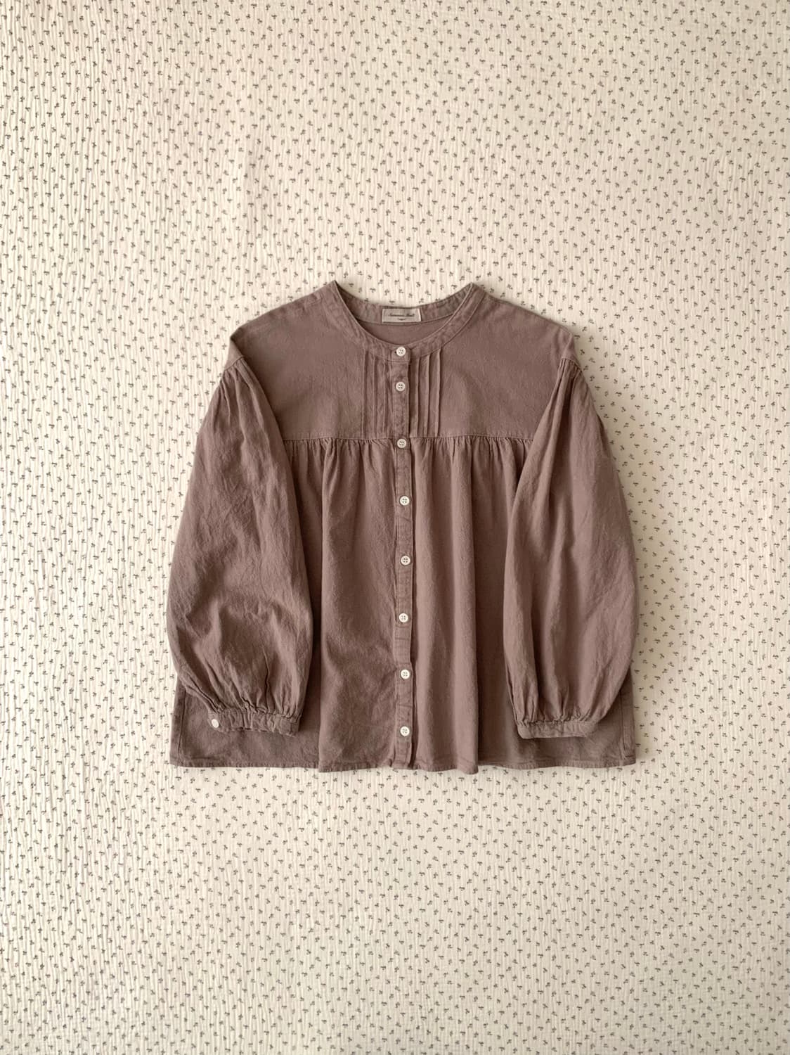 sm2 브라운 모리 면 블라우스 상품이미지1