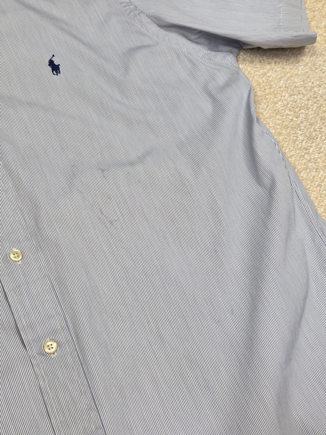 [폴로 랄프로렌] 커스텀핏 핀 스트라이프 반팔 셔츠 | S00109 상품이미지8