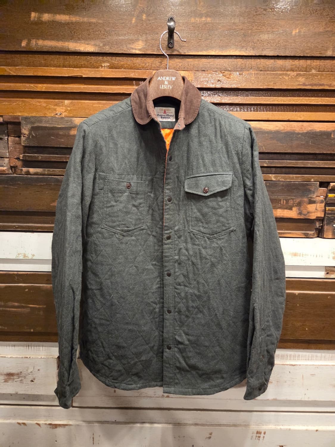 바버 아웃도어 퀼팅 셔츠 상품이미지9