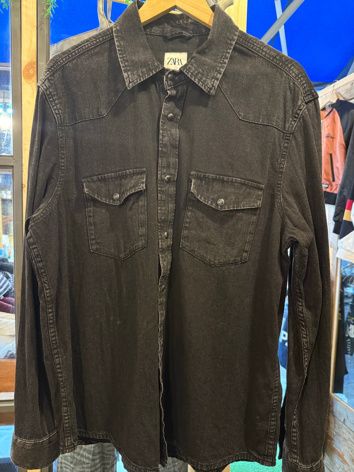 자라 흑청셔츠 상품이미지1