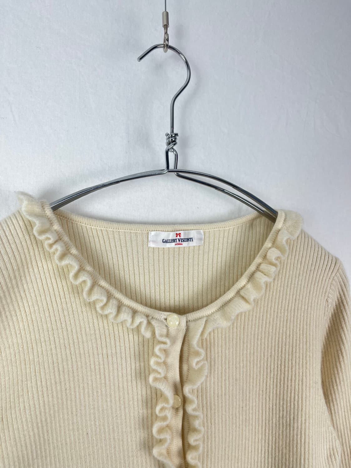 Vintage 러플디테일 아이보리가디건  상품이미지3