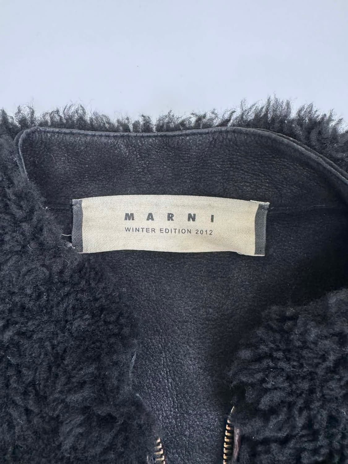 [38] 마르니 윈터 에디션 2012 램 시어링 집업 코트 매장판 상품이미지4