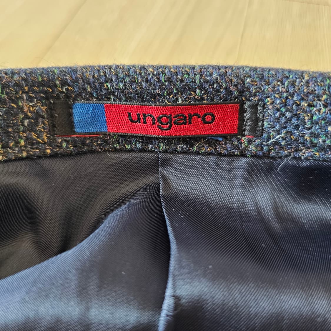 100 L. Ungaro 웅가로 파리 울 모헤어 자켓 정장 마이 블레이저 상품이미지3