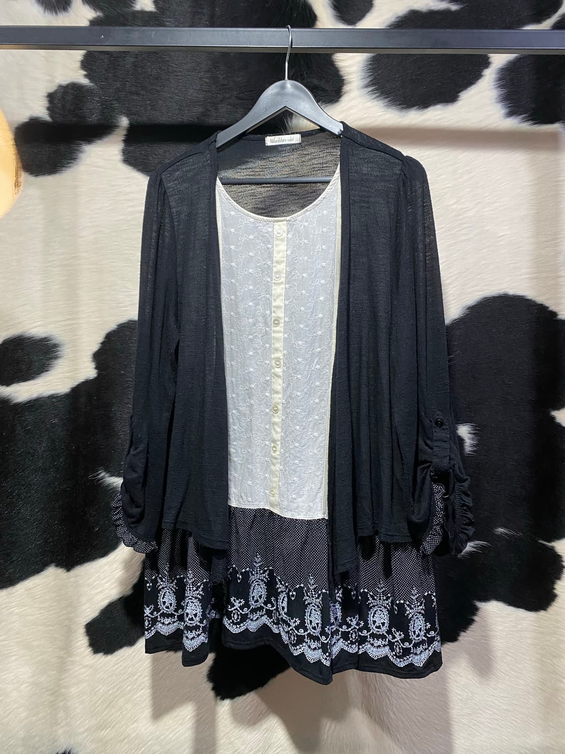 Naturalstore calof 가디건 레이어드 롱슬리브 상품이미지2