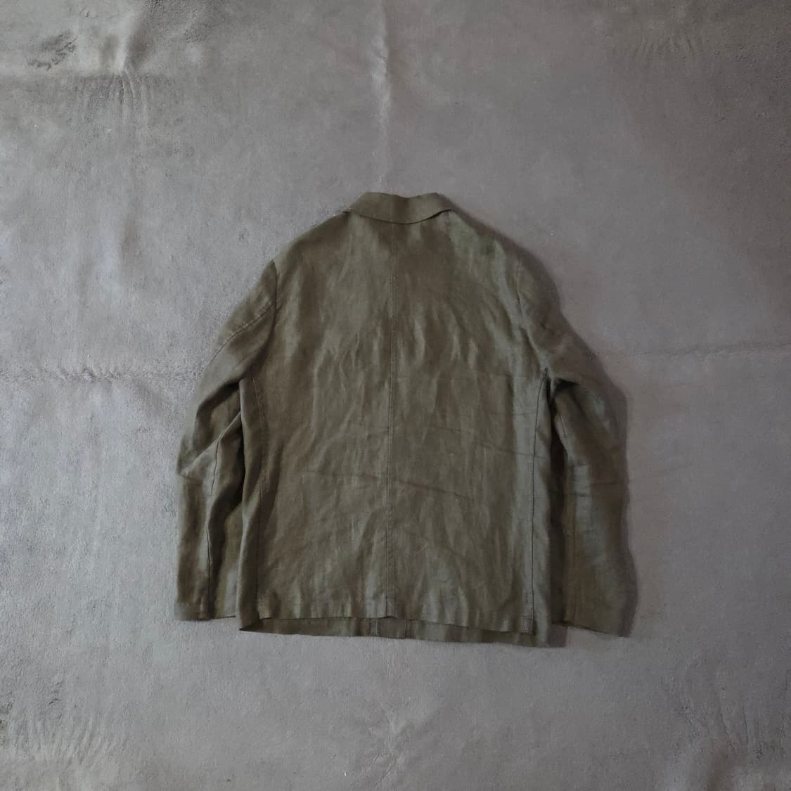 몬테도로 슬로웨어라인 린넨 커버올 필드 자켓 46 다크카키 상품이미지2