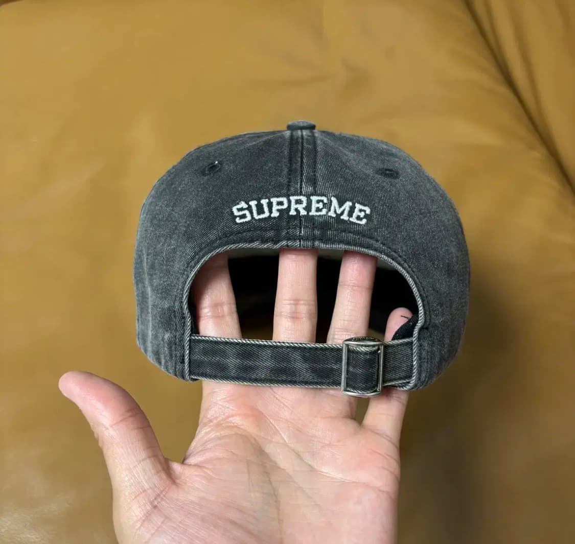 Supreme 슈프림 20ss 피그먼트 블랙 S로고 6패널 볼캡 모자 상품이미지8
