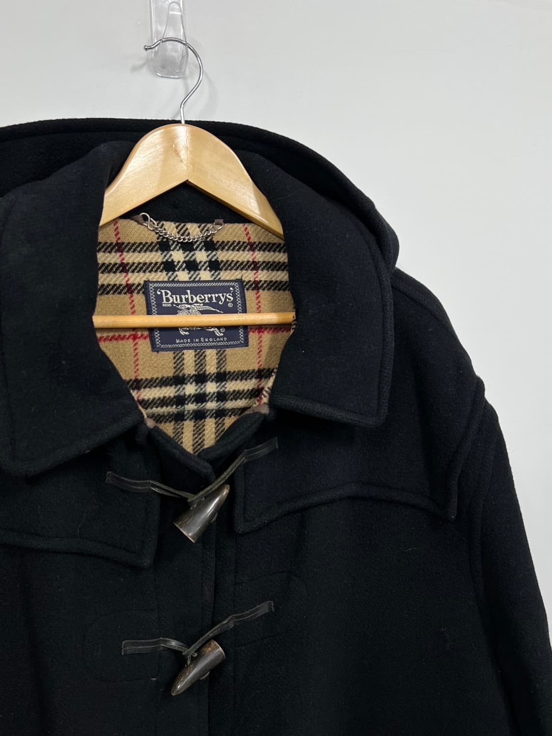 버버리 안감 체크 후드 떡볶이 코트 더플 코트 상품이미지2