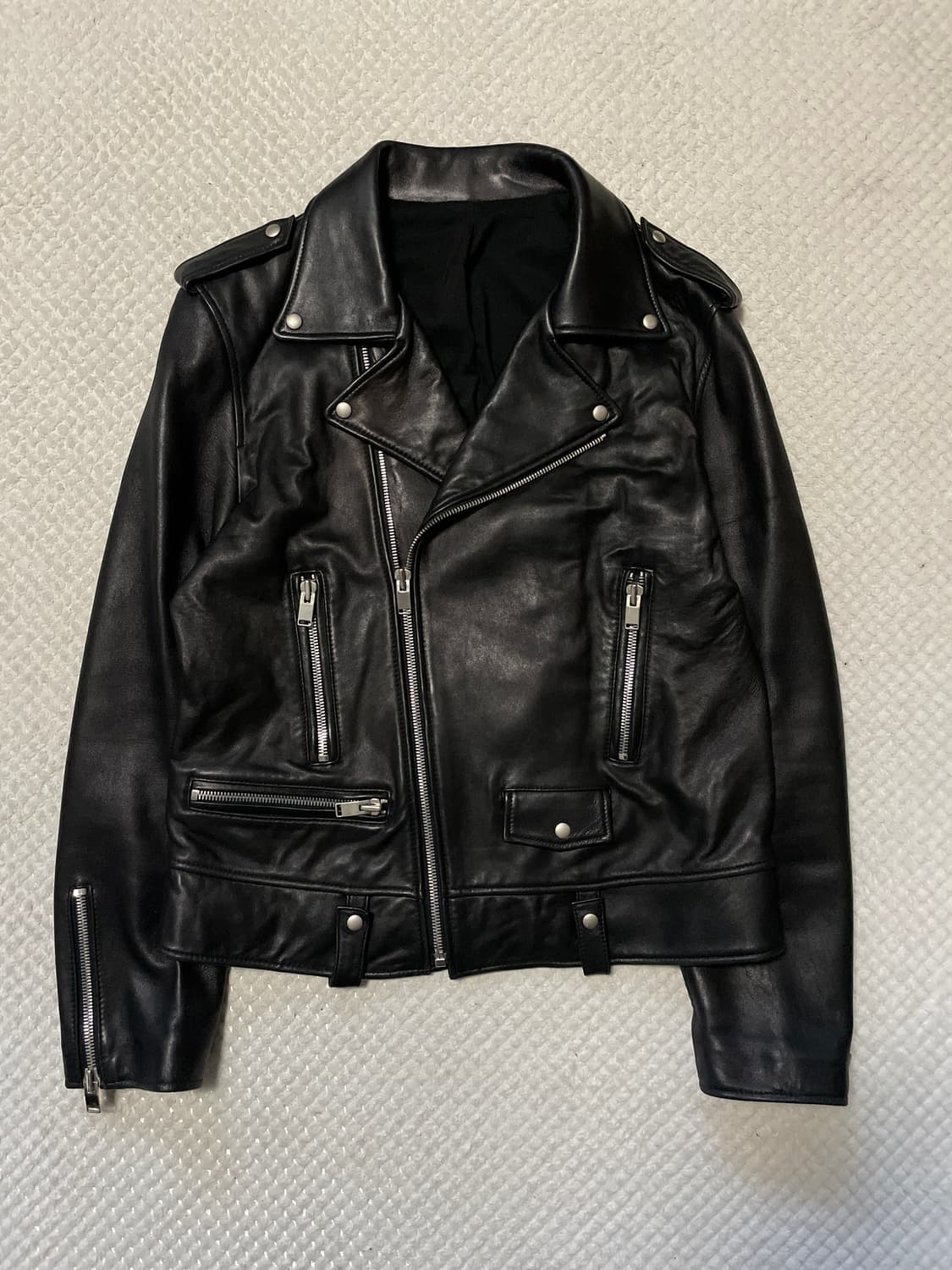 광희시장 웨스턴 무드 램스킨 양가죽 레더 자켓 상품이미지1