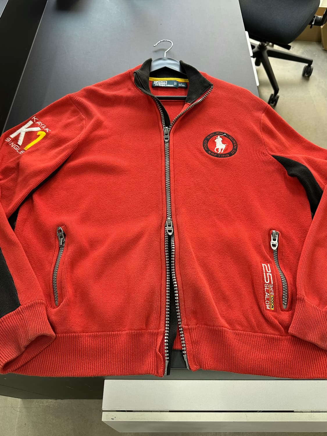 폴로랄프로렌 빅포니PRL1 레이싱 카약 투웨이 니트집업 상품이미지5