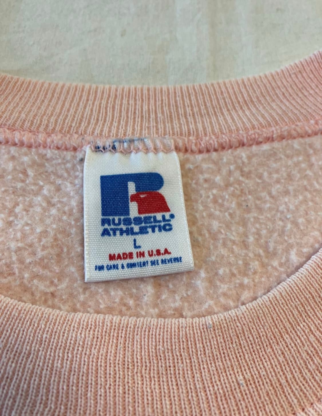 러셀 핑크 스웻 맨투맨 상품이미지5