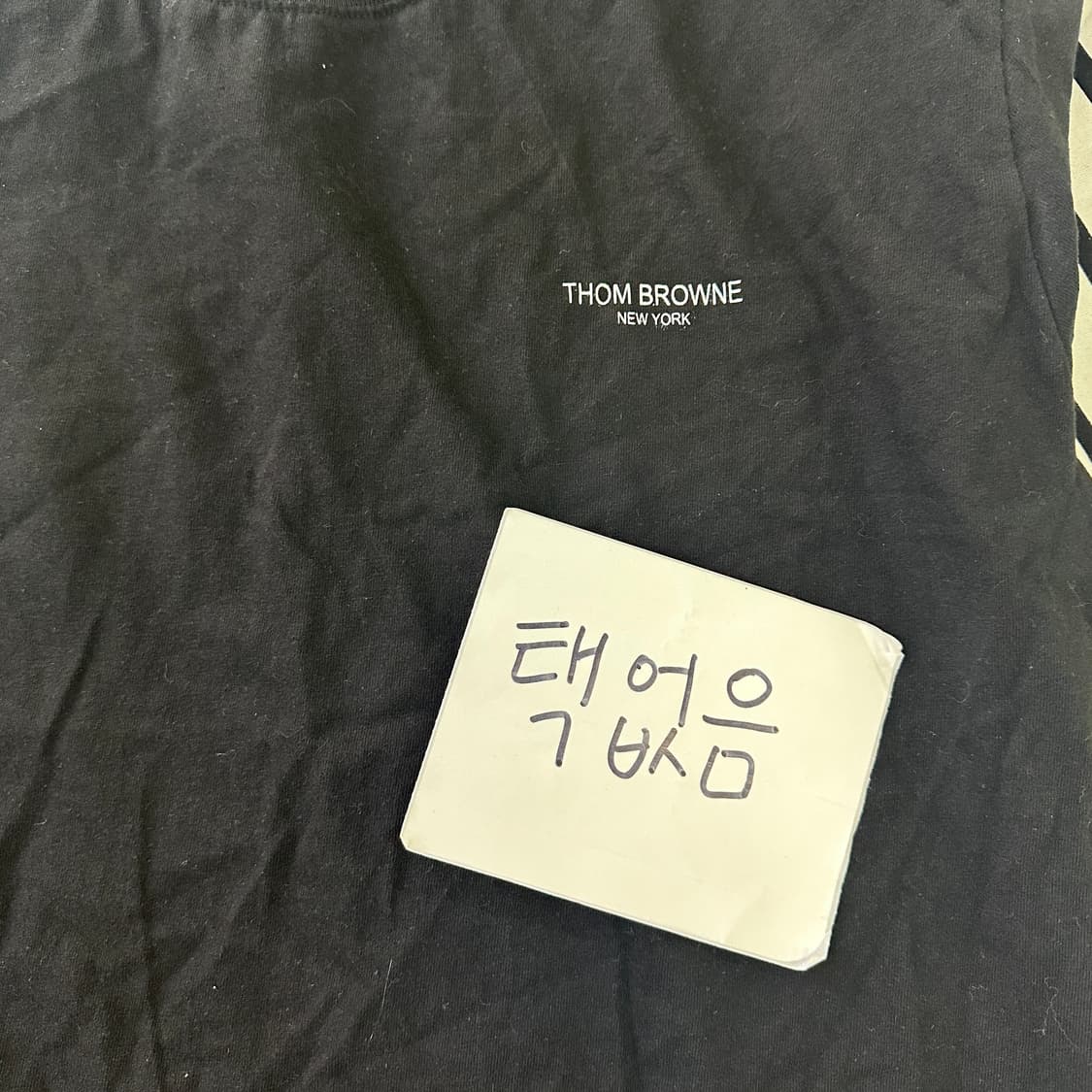 실측확인 빈티지 화이트 포인트 반팔 0413D 상품이미지3