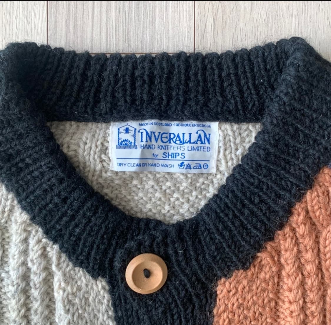 인버알란 크레이지 패턴 가디건 스코틀랜드 울 상품이미지4