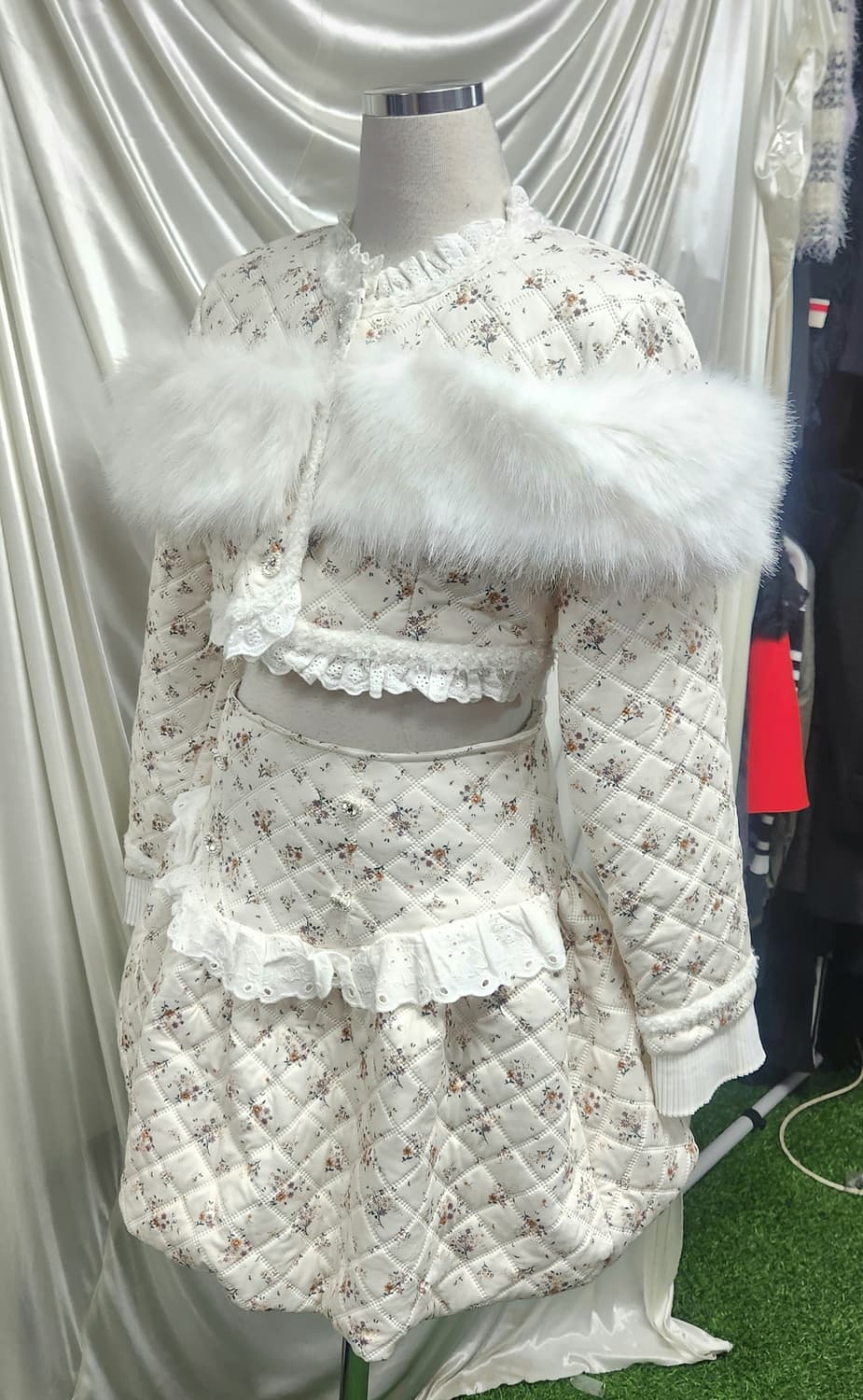 “아이보리 퀼팅 셋업🤍 퍼트리밍 러블리 투피스(존예핏)” 상품이미지7