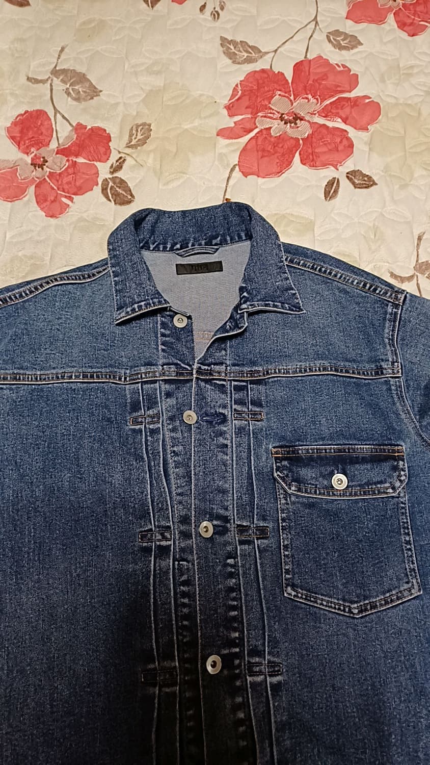 유니클로 오버핏청자켓 100 가슴63 기장65 상품이미지2