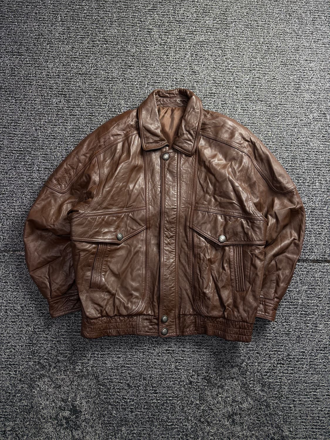 오스트레일리아 램스킨 아카이브 봄버 가죽 자켓 2846 상품이미지2