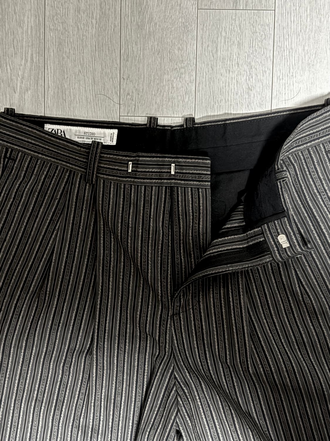 자라 프리미엄 스트라이프 슬랙스 (32) 상품이미지2