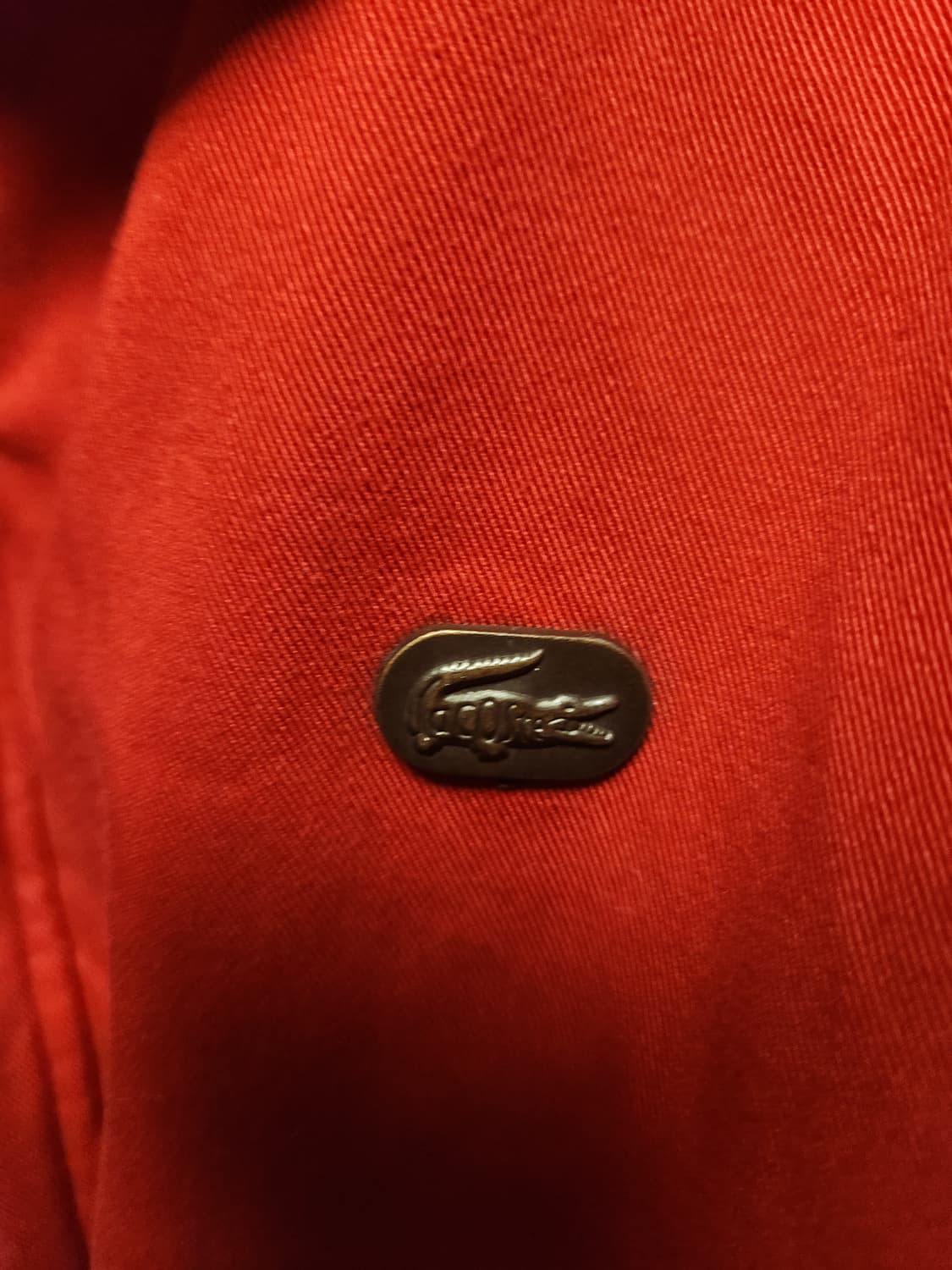 라코스테 90s 빈티지 레드체크 워크 스윙자켓 (실측 M정도) 상품이미지3