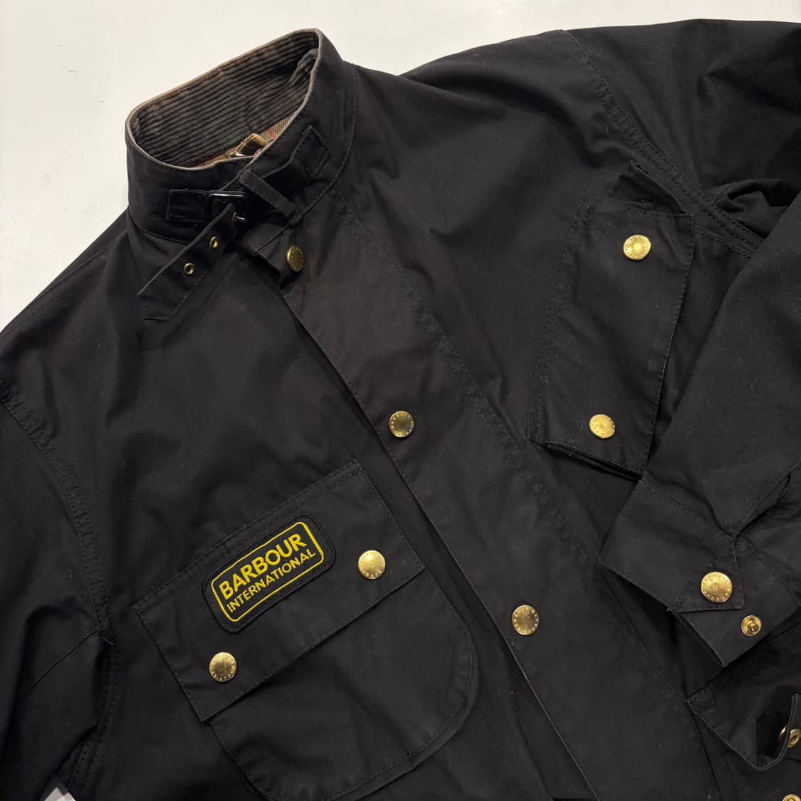 [40] 바버 인터네셔널 포켓 블랙 집업 자켓 D790 상품이미지3