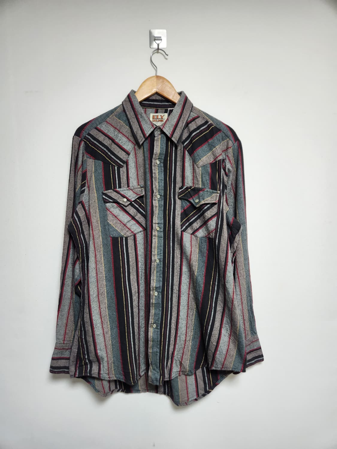 미국빈티지USA 코튼 웨스턴 셔츠 L - S90 상품이미지1