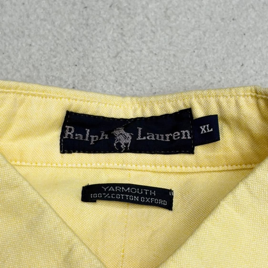 POLO 옐로우 옥스퍼드 셔츠 XL 상품이미지4