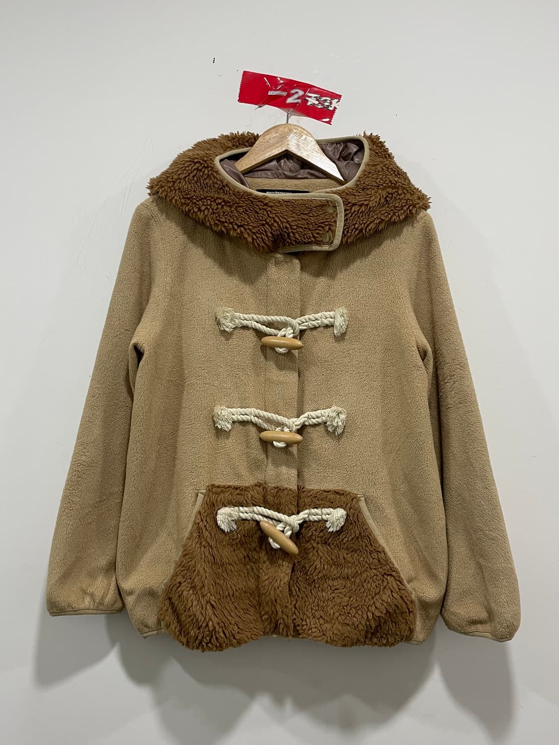 Jpn mercibeaucoup 메르시보쿠 2way 쉐르파 후드 더플자켓 상품이미지2