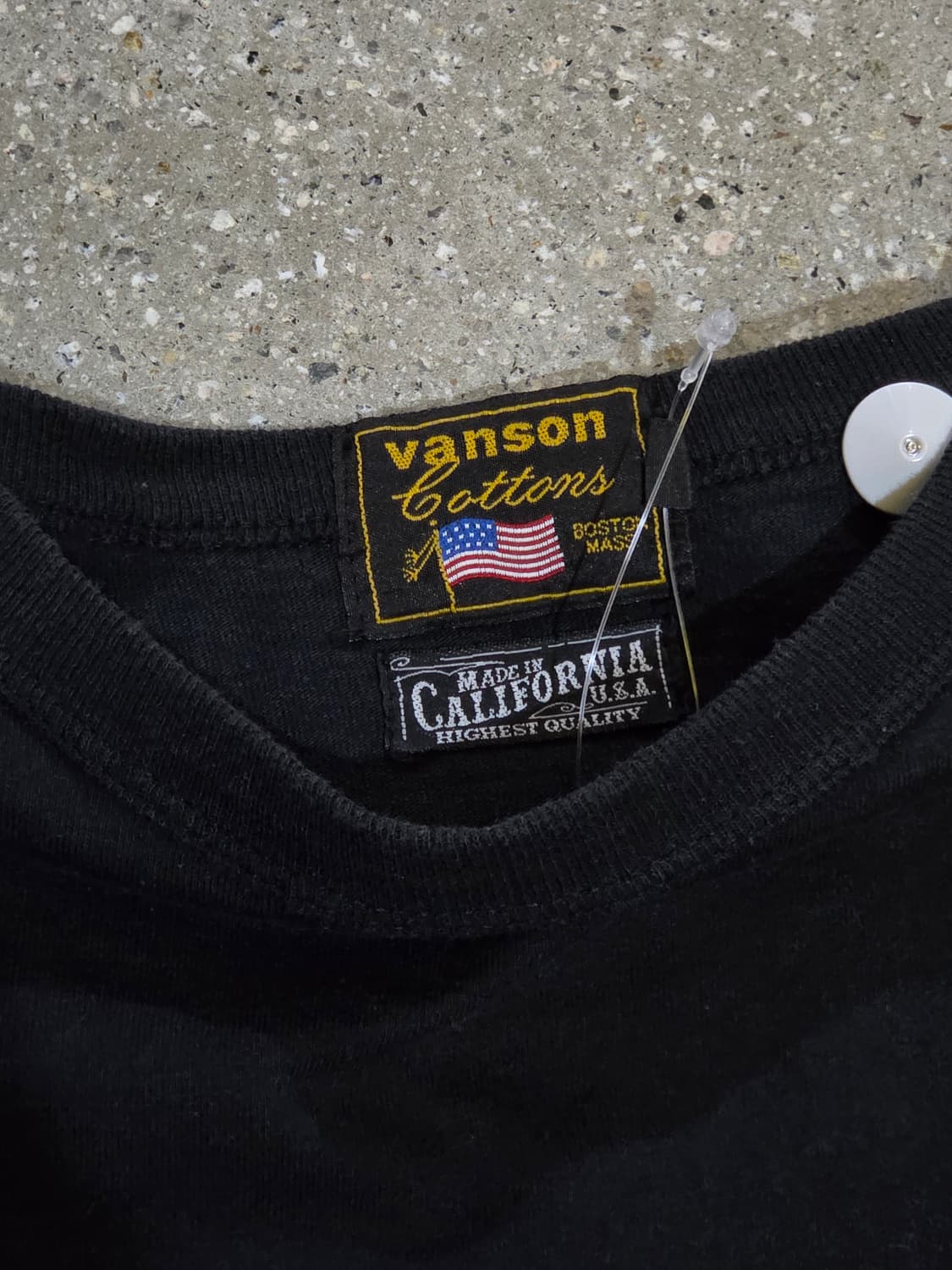 Vanson 밴슨 스컬 해골 블랙 롱슬리브 상품이미지3