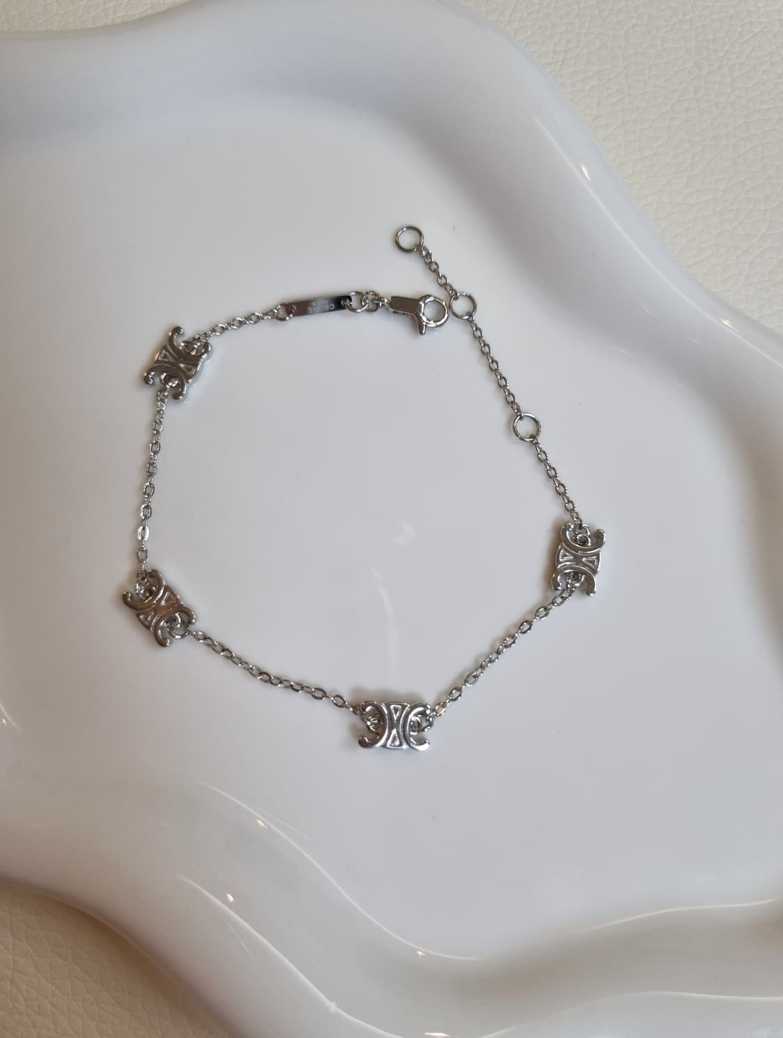 셀린느 트리오페 은장 팔찌 업사이클링 상품이미지3