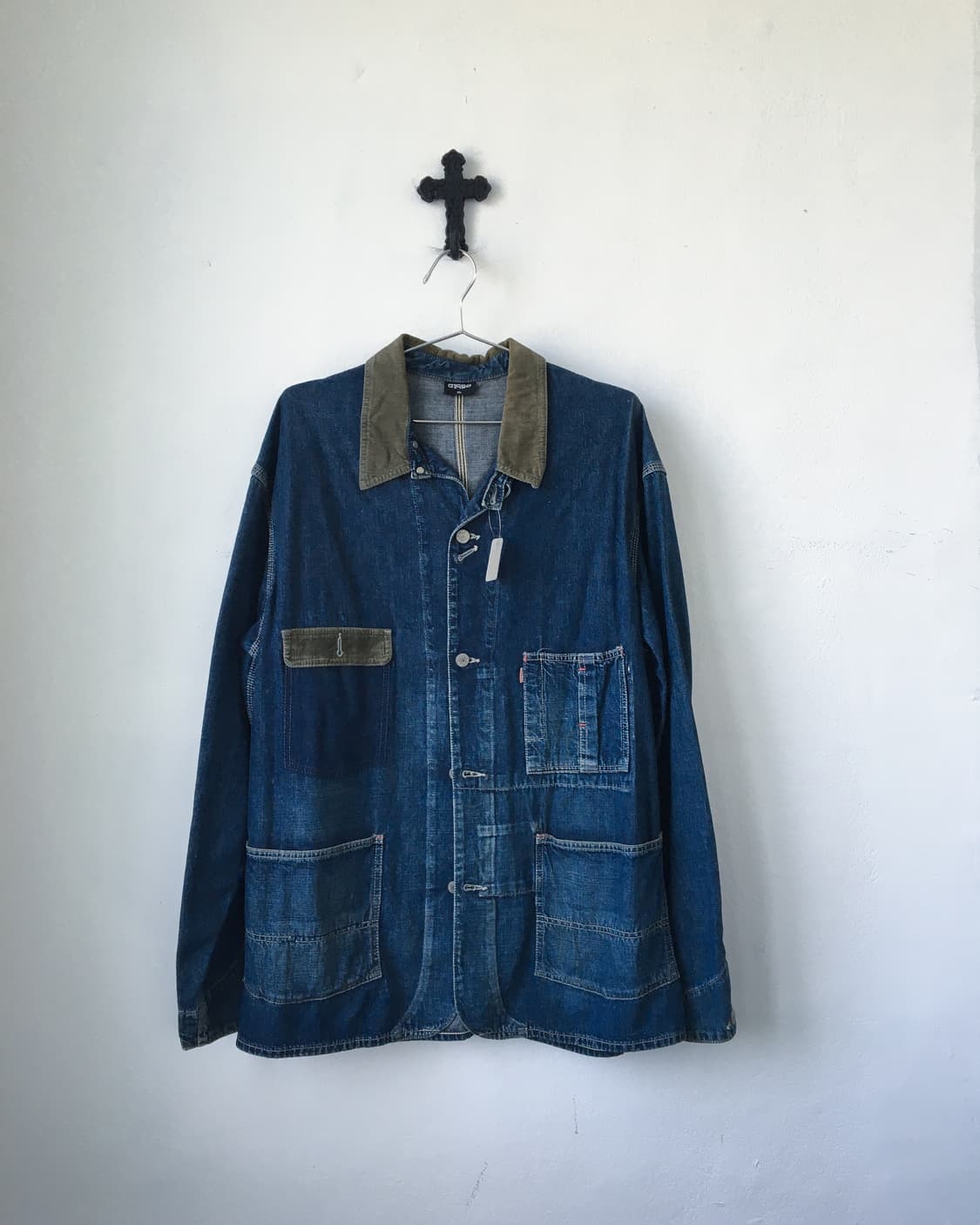 Collar point denim work jacket 상품이미지2