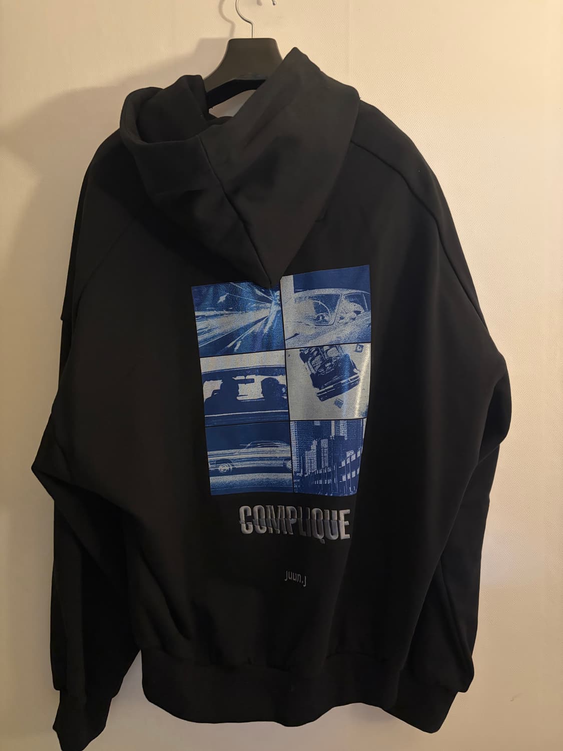 준지 백프린팅 후드 상품이미지3