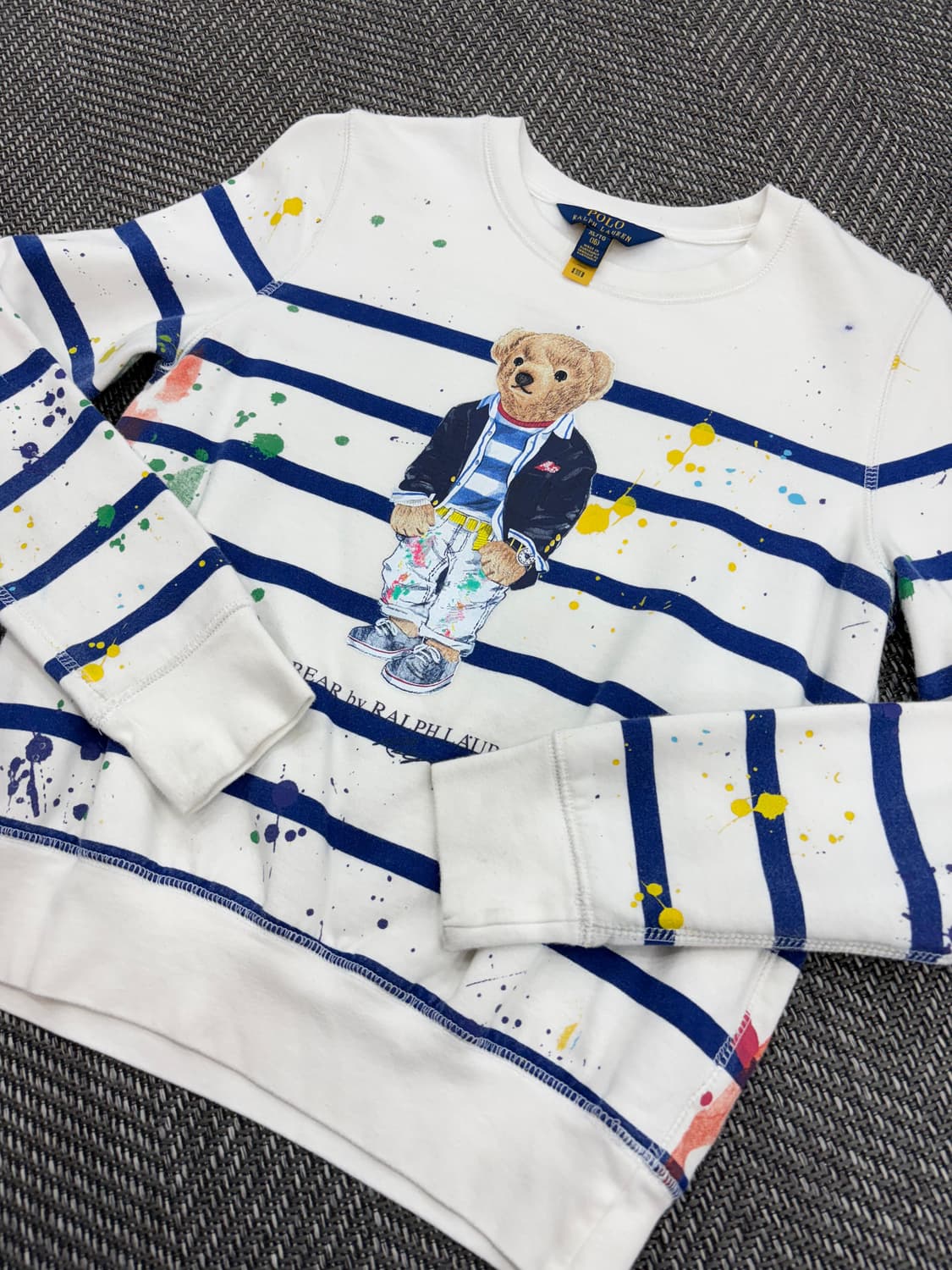 폴로 스트라이프 맨투맨 상품이미지3