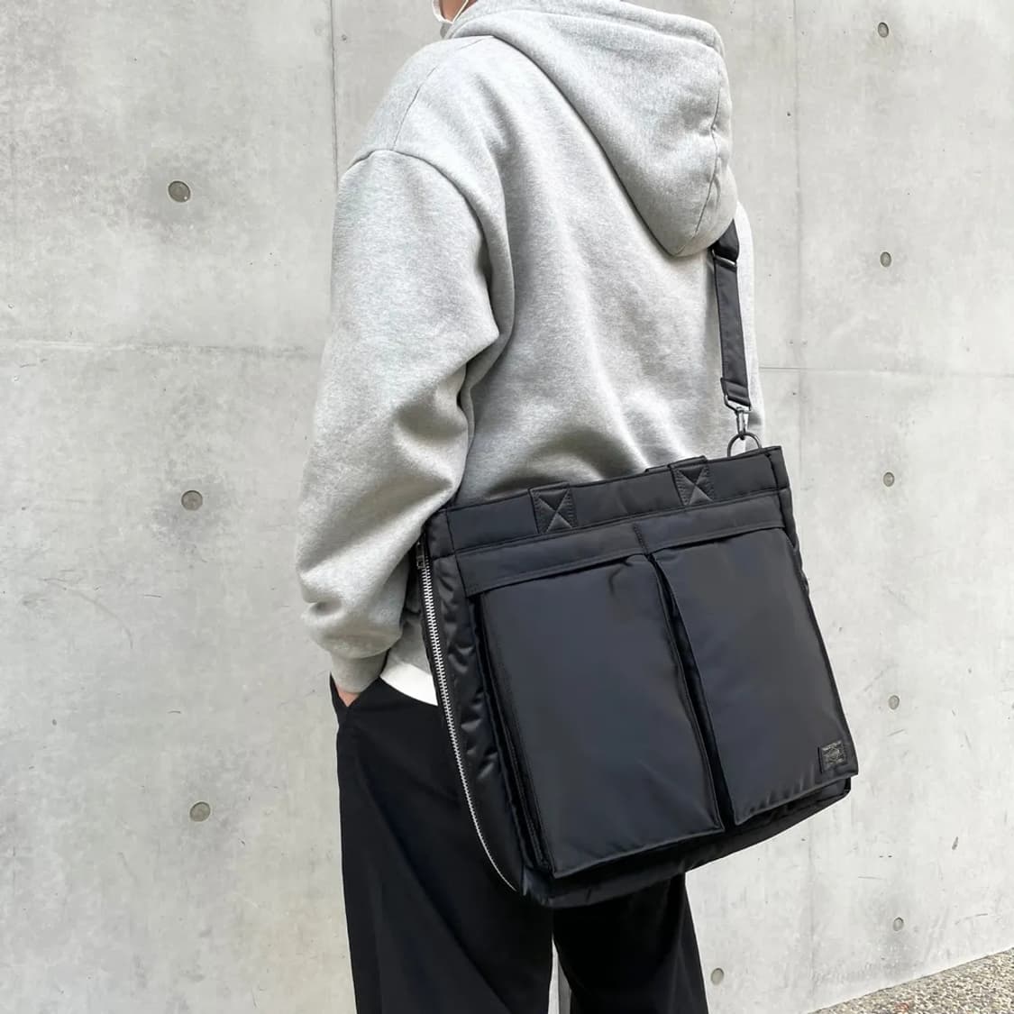 신형 포터 탱커 투웨이 토트백 세이지그린 상품이미지8