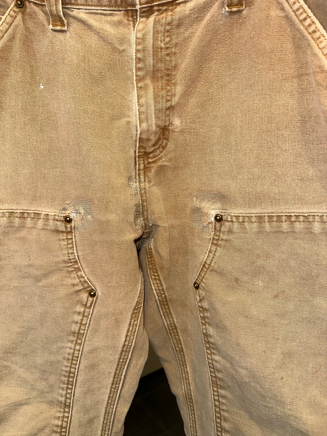 00’s Carhartt canvas double knee repair 상품이미지7