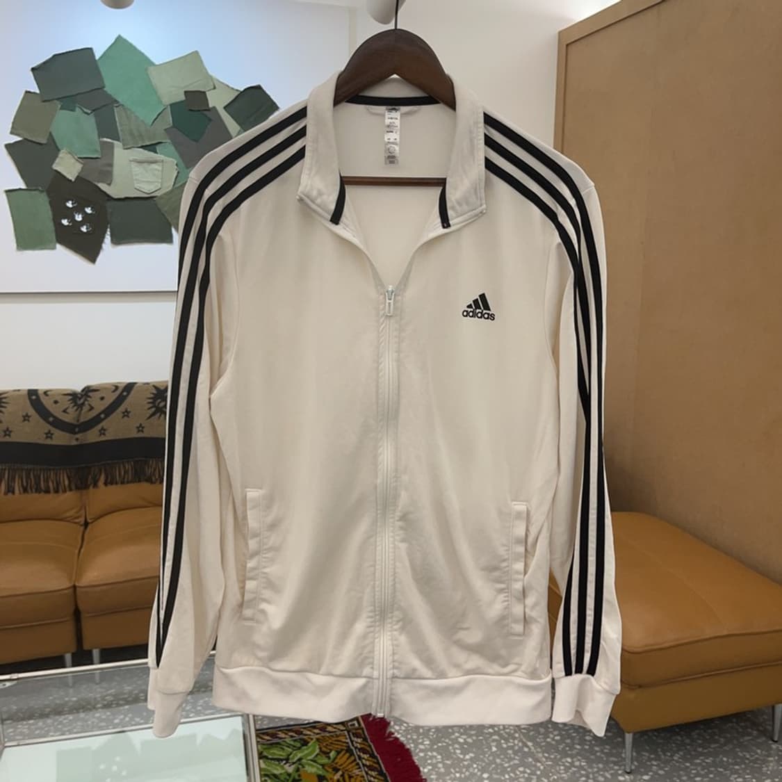 아디다스 삼선로고 화이트 트랙탑 져지 집업 100 C06221 상품이미지2