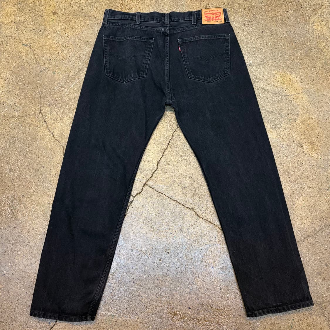 10s 미국 빈티지 리바이스 505 블랙진 청바지 상품이미지4