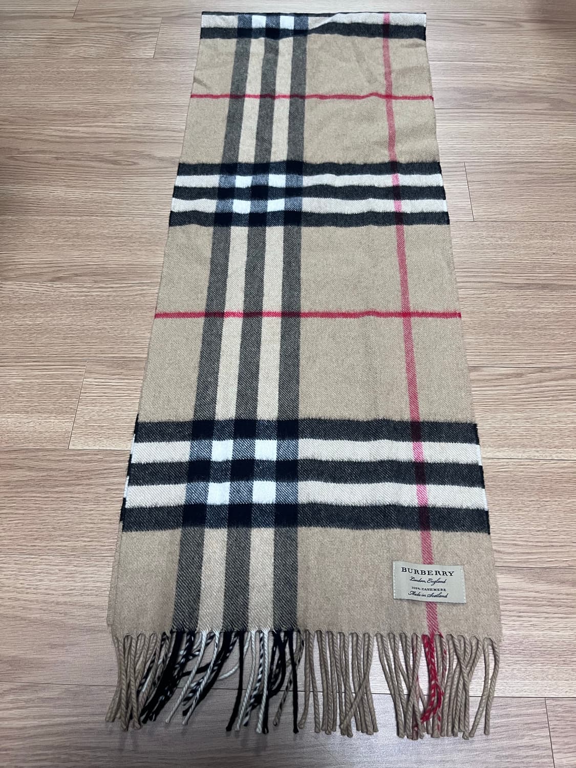버버리 캐시미어 머플러 베이지 상품이미지1