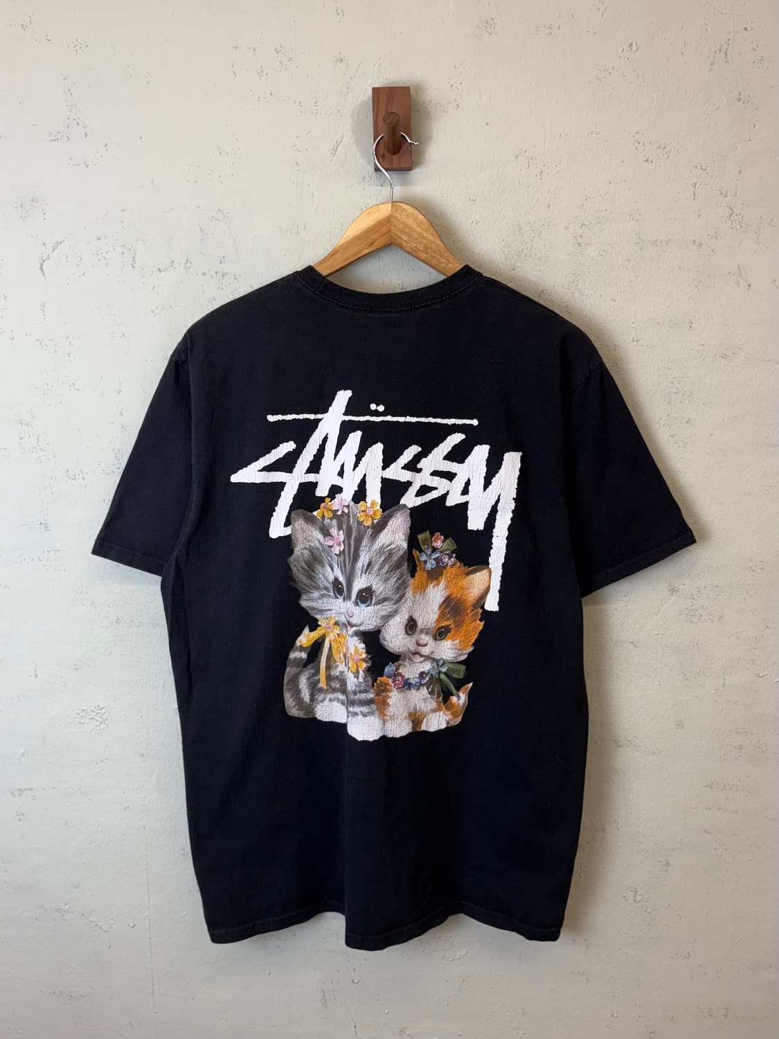 스투시 키튼 블랙 반팔티 상품이미지1