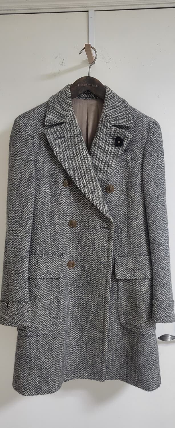 Lardini 헤링본 폴로 코트 상품이미지1