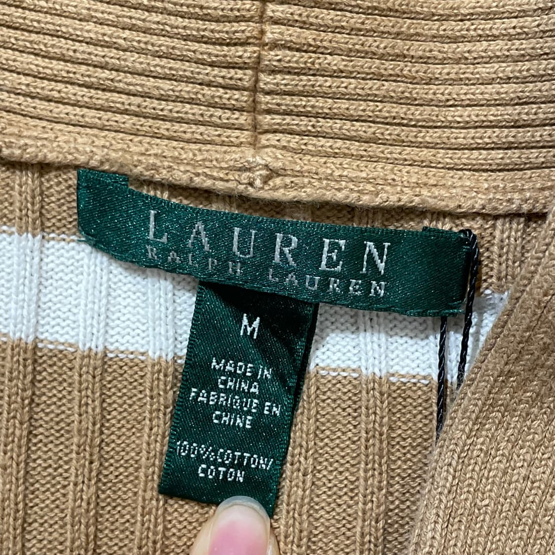 (M) LAUREN 로렌 랄프 로렌 숄카라 니트  상품이미지7