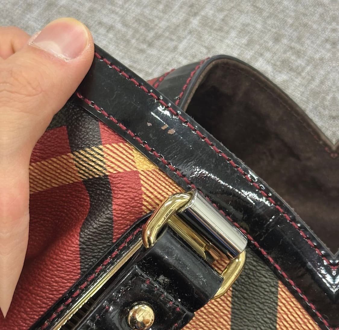 닥스 빈티지 체크 핸드백 토트백 상품이미지4