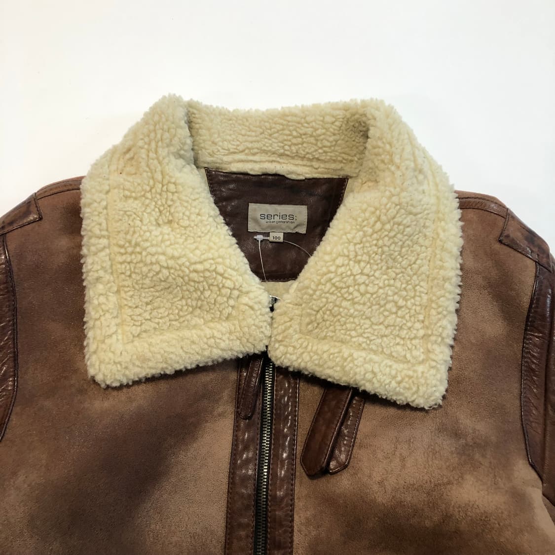 시리즈 B-3 레더 무스탕 자켓 상품이미지6