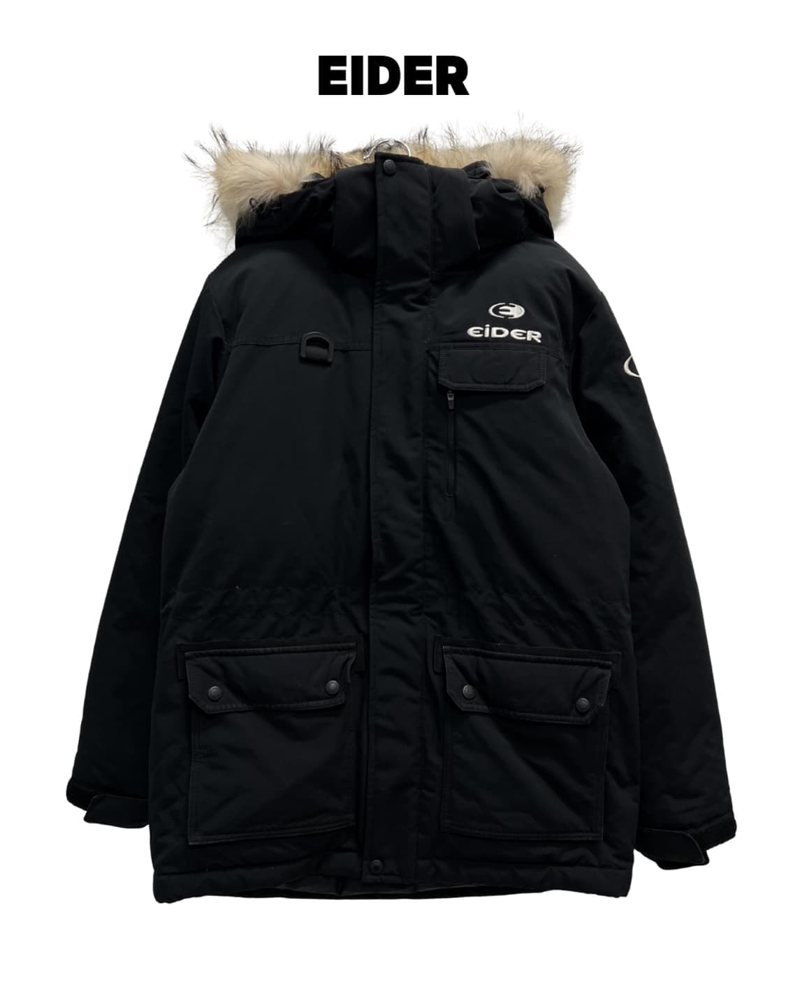 (M) 아이더 라쿤퍼 덕다운 사파리 패딩 자켓 상품이미지1